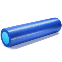 Ролик для йоги полнотелый 2-х цветный (синий/голубой) 60х15см. (E42021) PEF60-A