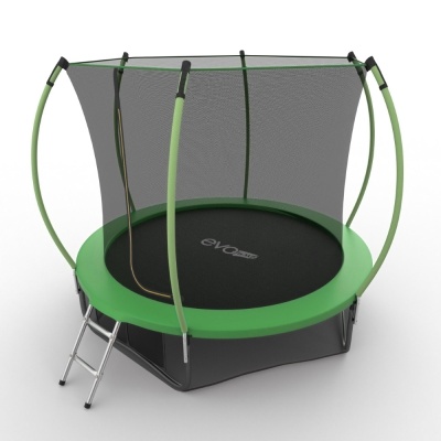 Батут с внутренней сеткой и лестницей EVO JUMP Internal 10ft (Green) + нижняя сеть